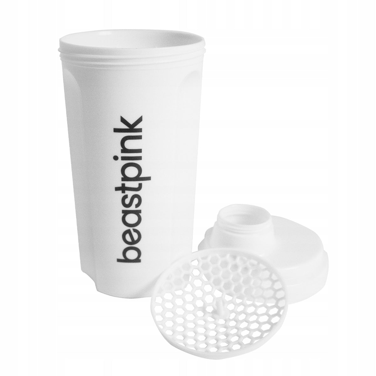 LARGE AIRTIGHT FEMALE WHITE GYM SHAKER TRAINING - BeastPink 700 ml Color white