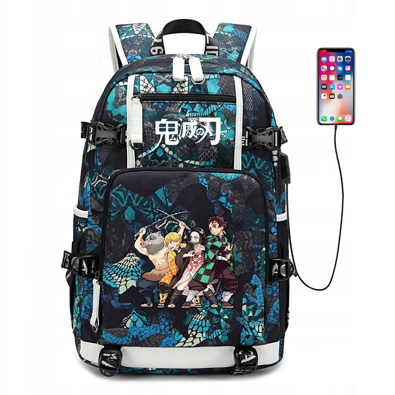 LARGE BACKPACK Demon Slayer WORLD WATERPROOF PATTERNS NEW Manufacturer code drtyht6ufth