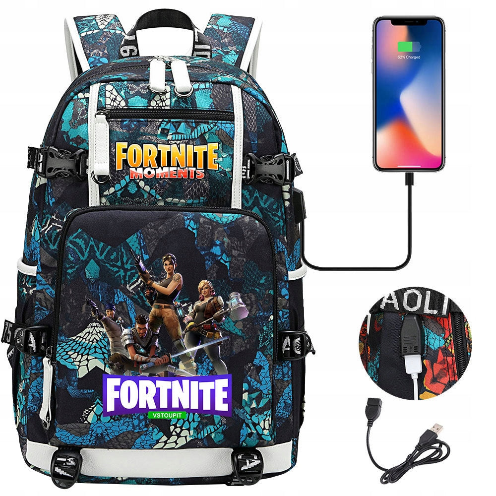 LARGE BACKPACK Fortnite WORLD WATERPROOF DESIGNS high quality Manufacturer code tyi67gjyu
