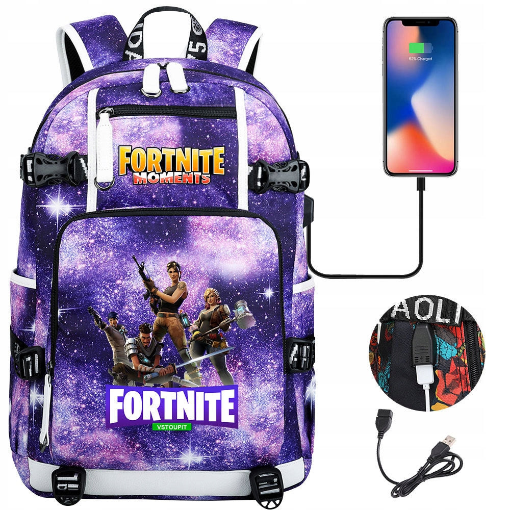 LARGE BACKPACK Fortnite WORLD WATERPROOF DESIGNS high quality