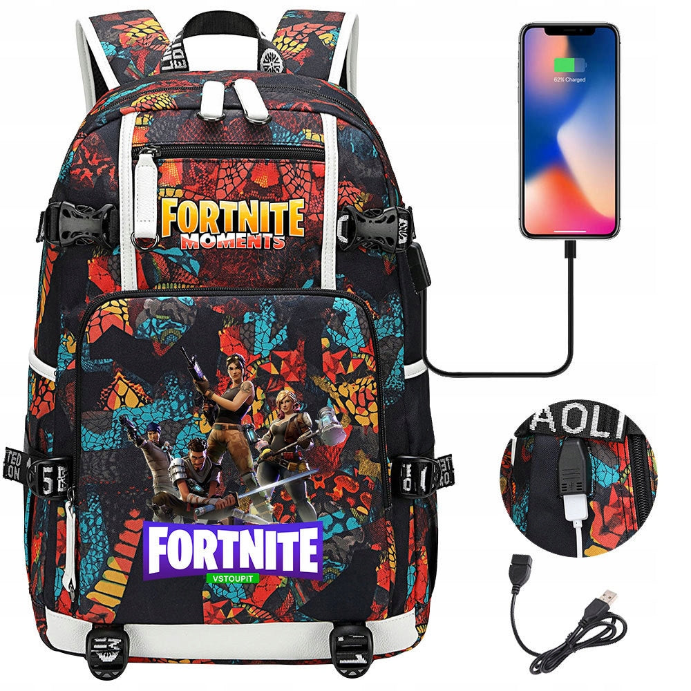 LARGE BACKPACK Fortnite WORLD WATERPROOF DESIGNS high quality