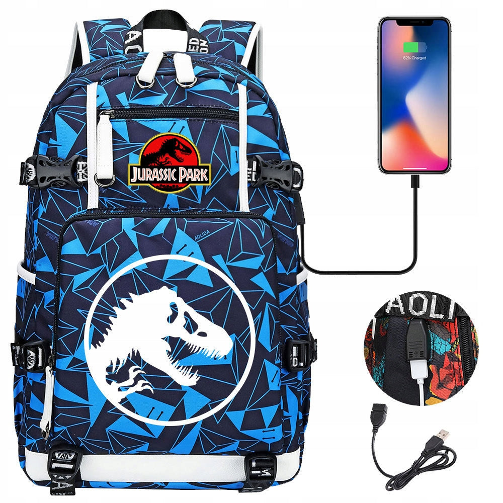 LARGE BACKPACK JURASSIC PARK WORLD WATERPROOF PATTERNS NEW Manufacturer code rtu6thtftgthtyh