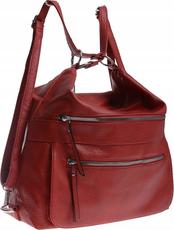 LARGE BAG WOMEN'S BACKPACK BAG 3 IN 1 red Brand no brand