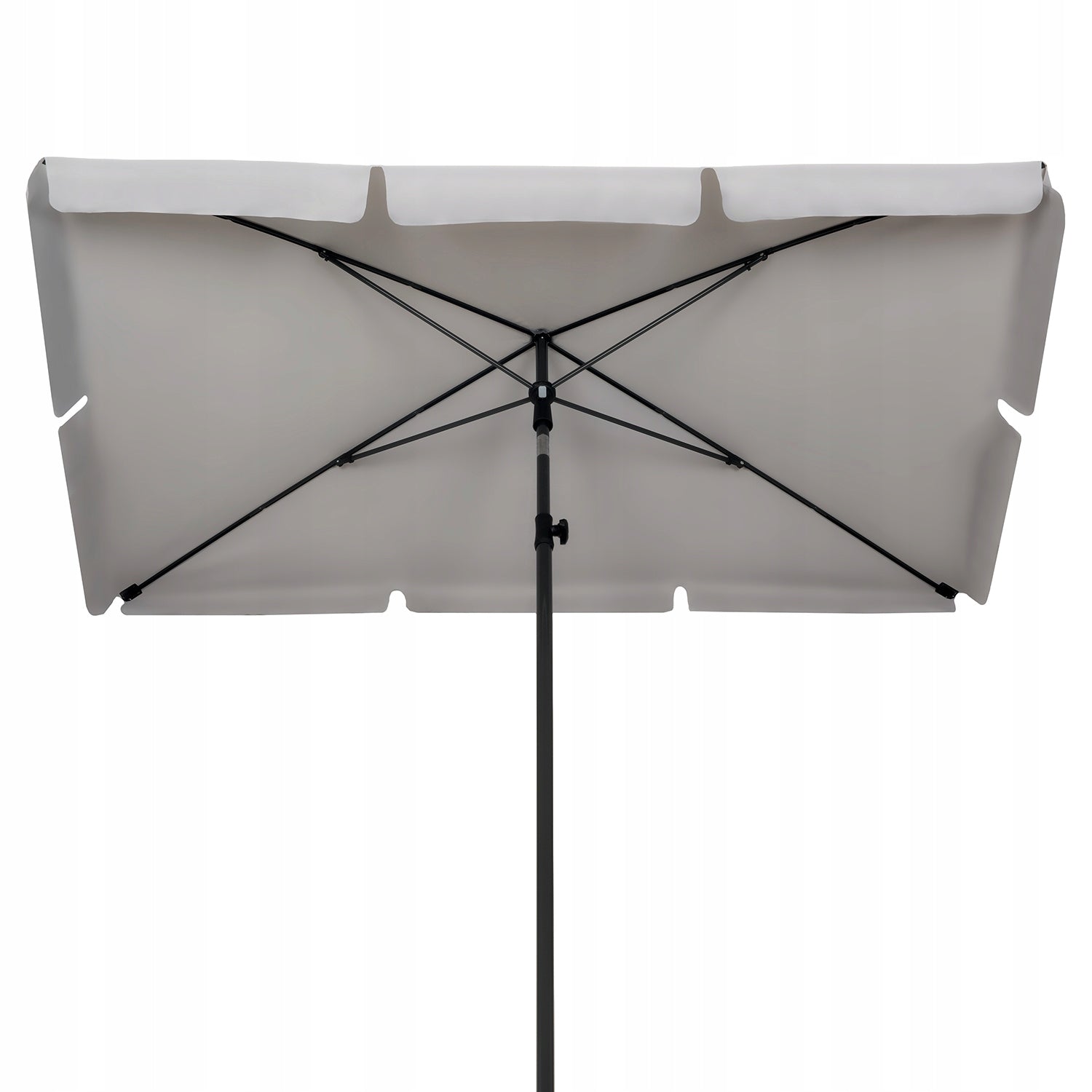 LARGE BALCONY UMBRELLA RECTANGULAR FOR BALCONY BROKEN GARDEN UV 200x130cm Manufacturer code SDH713-GREY