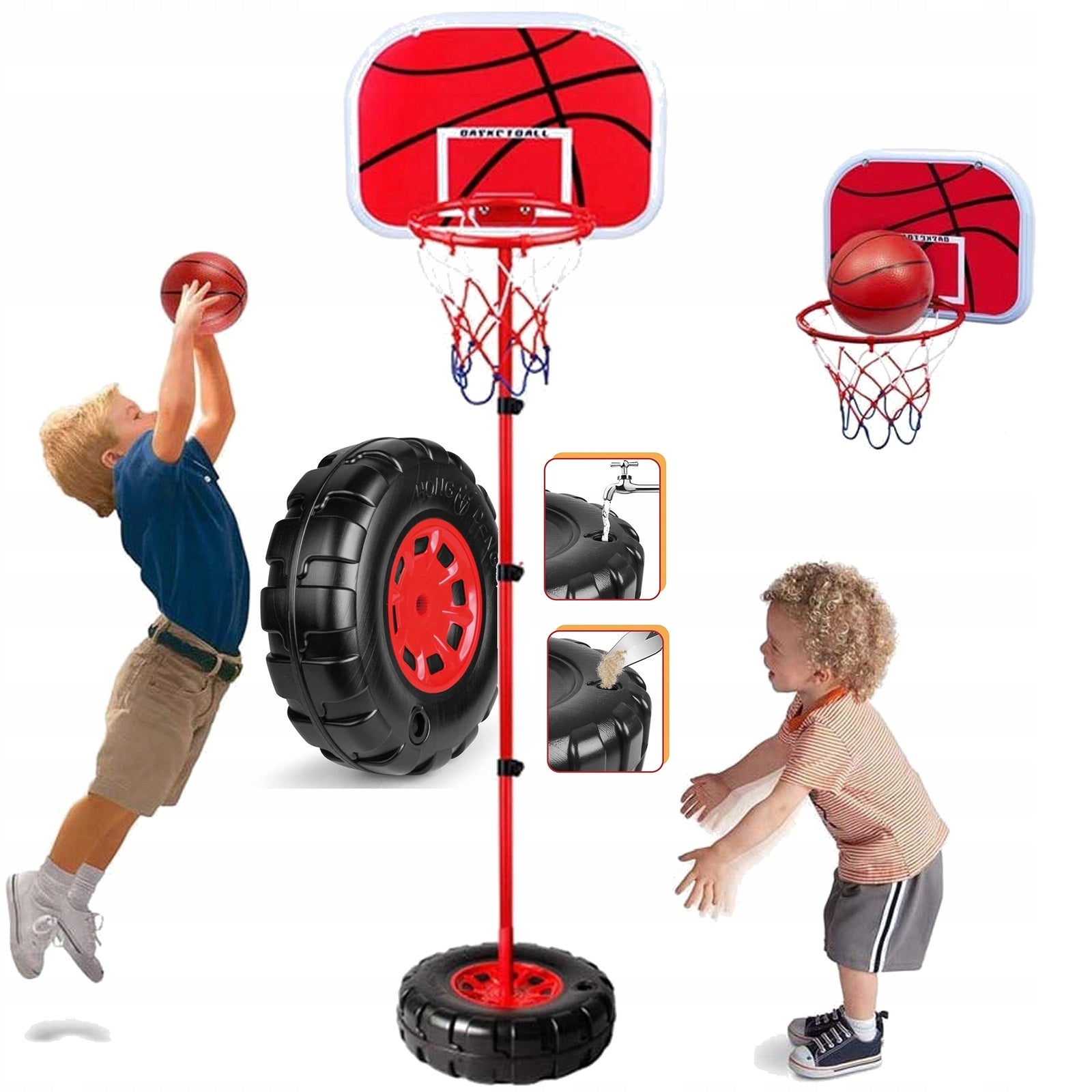 LARGE BASKETBALL Basket Basketball FOR KIDS BALL pump STAND