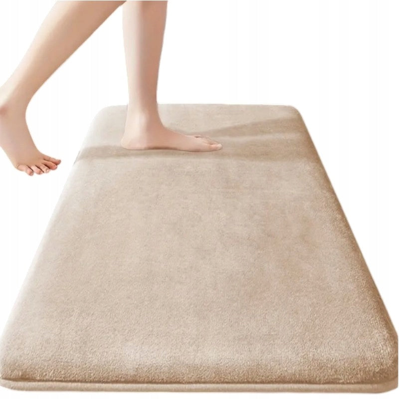LARGE BATHROOM MAT SHOWER RUG BATH BED SOFT BEIGE 50X80