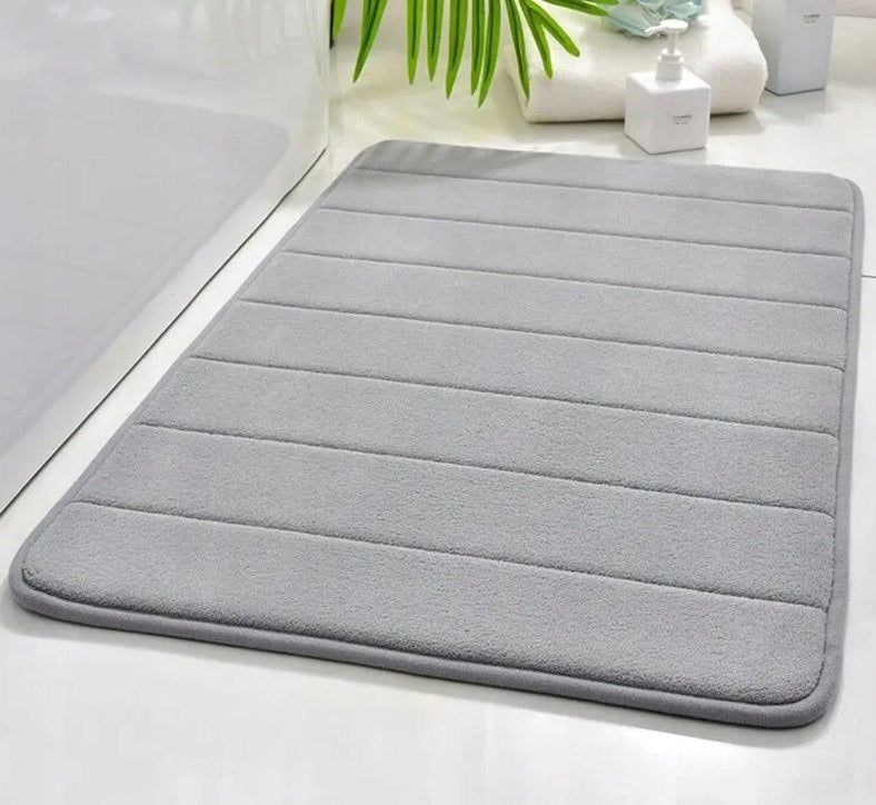 LARGE BATHROOM MAT SHOWER RUG BATHTUB GREY 50X80 XL Product width 50 cm