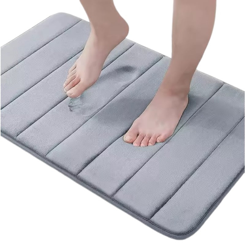LARGE BATHROOM MAT SHOWER RUG BATHTUB GREY 50X80 XL