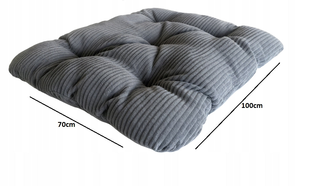 LARGE BED 100x70cm BED PONTOON PILLOW - SOFT thick grey p-02 Brand Extrasen