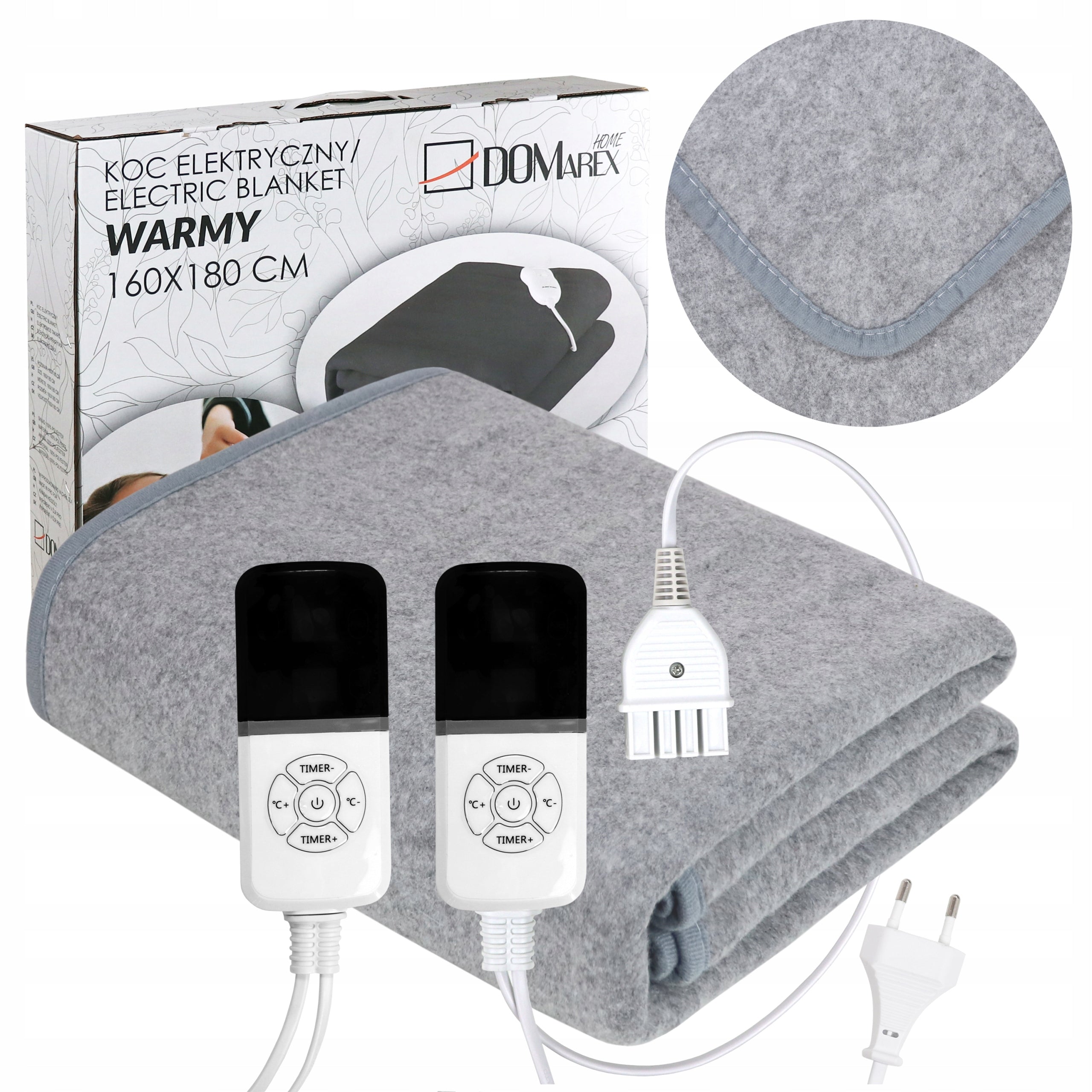 LARGE BLANKET 180x160 ELECTRIC WARMING HEATING MAT XL REMOTE CONTROL LCD TIMER