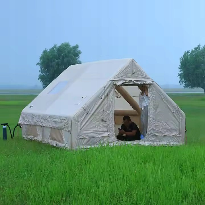 LARGE CAMPING TENT PUMPED 8 PERSON INFLATABLE PUMP 12m2 400x300cm Model 316431823