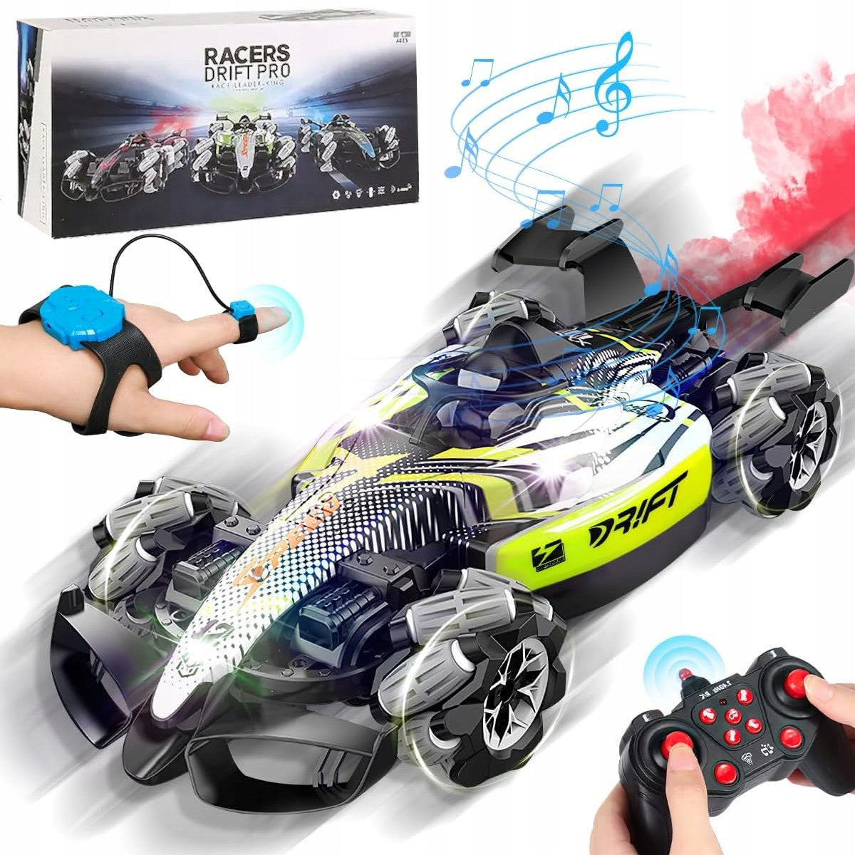 LARGE CAR DRIFT CAR Remote Controlled Auto GESTURES HAND SMOKE