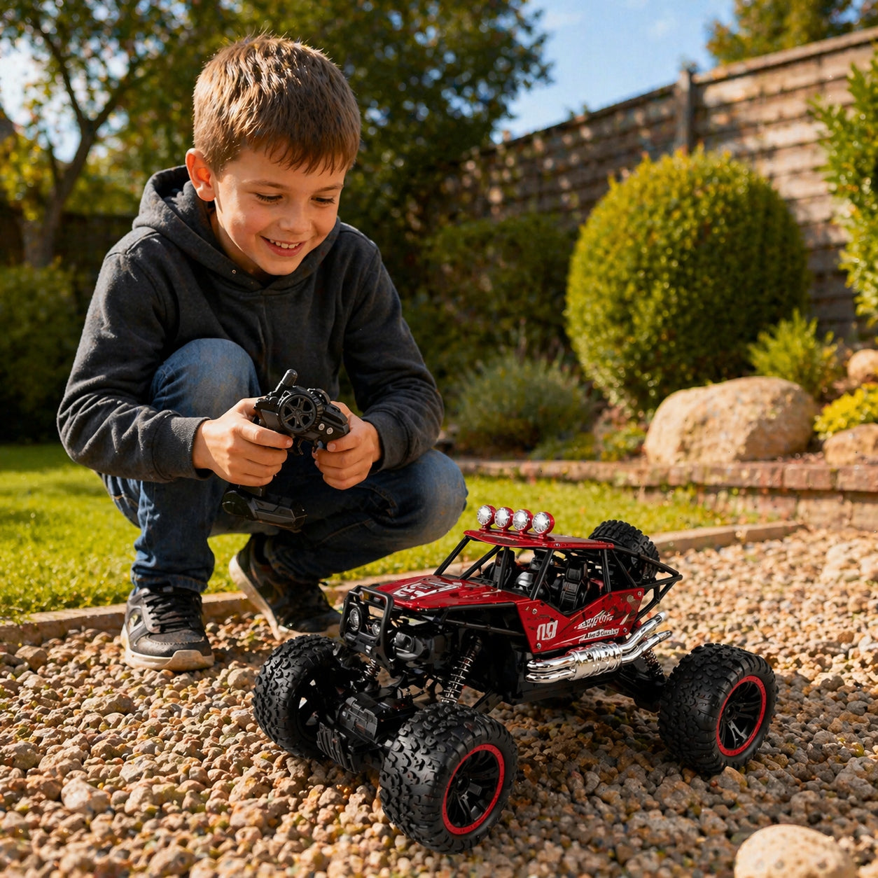 LARGE CAR REMOTE CONTROLLED AUTO RC METAL OFF-ROAD 4x4 1:12 WITH STEAM Manufacturer code SAMOCHÓD TERENOWY AUTO TERENOWE ZDALNIE