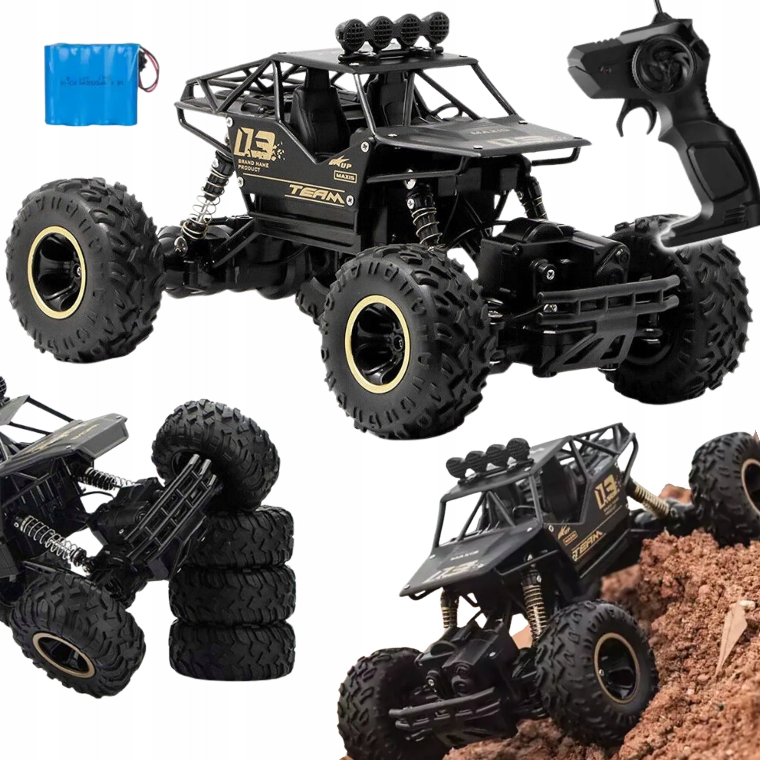 LARGE CAR REMOTE CONTROLLED AUTO RC METAL OFF-ROAD DRIVE 4X4 1:16 REMOTE CONTROL