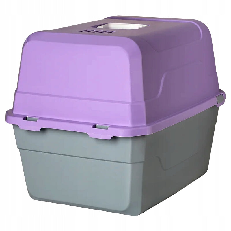 LARGE CAT LITTER BOX WITH FILTER + SPATULA FREEBIE Kind closed litter box