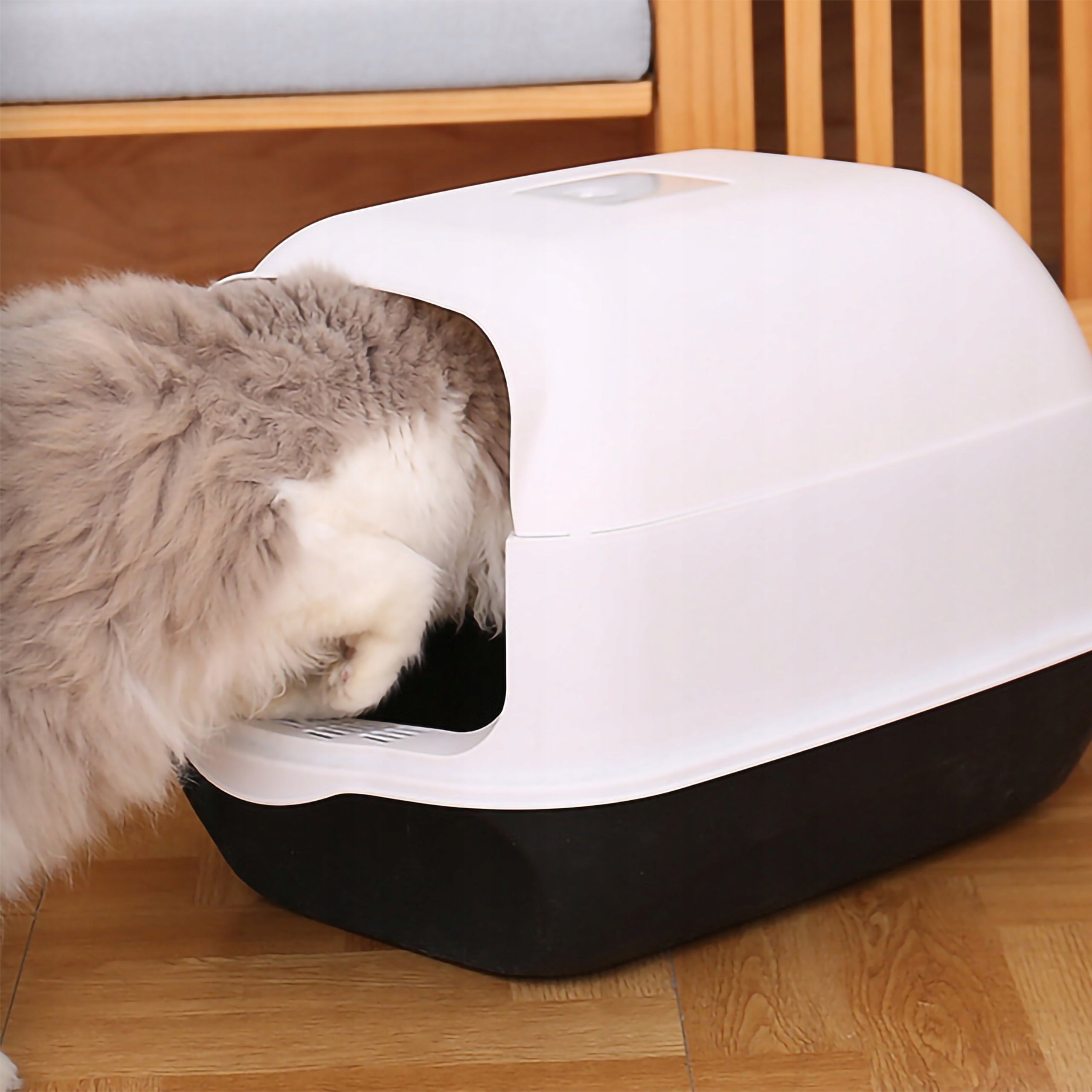 LARGE CLOSED CAT LITTER BOX with filter Kind closed litter box
