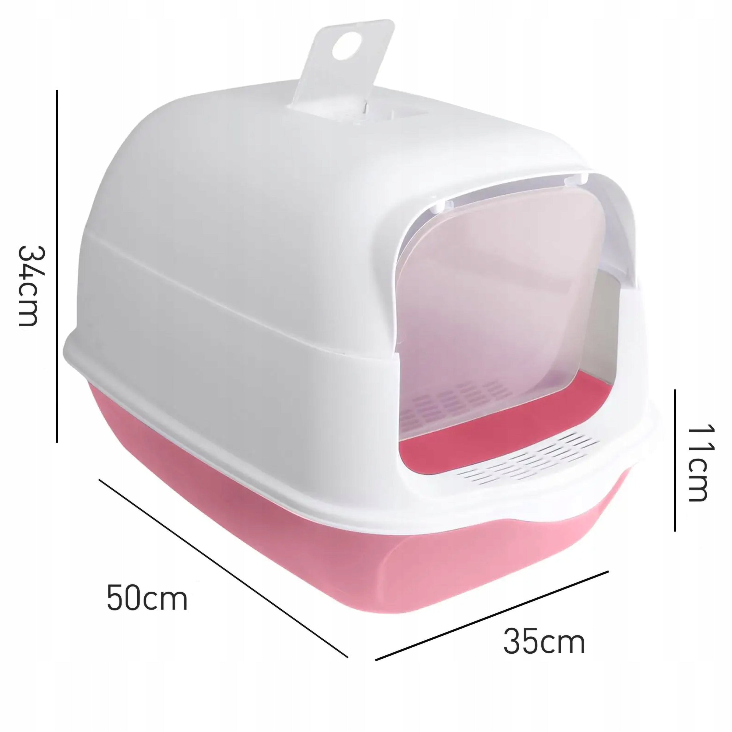 LARGE CLOSED CAT LITTER BOX with filter and spatula EAN (GTIN) 5906516641193