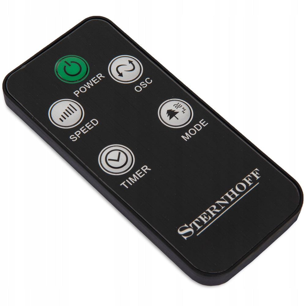 LARGE COLUMN FAN STANDING FLOOR TIMER OSCILLATION POWERFUL 70W REMOTE CONTROL Dominant color black