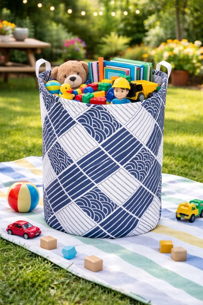 LARGE CONTAINER BASKET BAG ORGANIZER FOR TOYS LAUNDRY XL Brand Ecarla