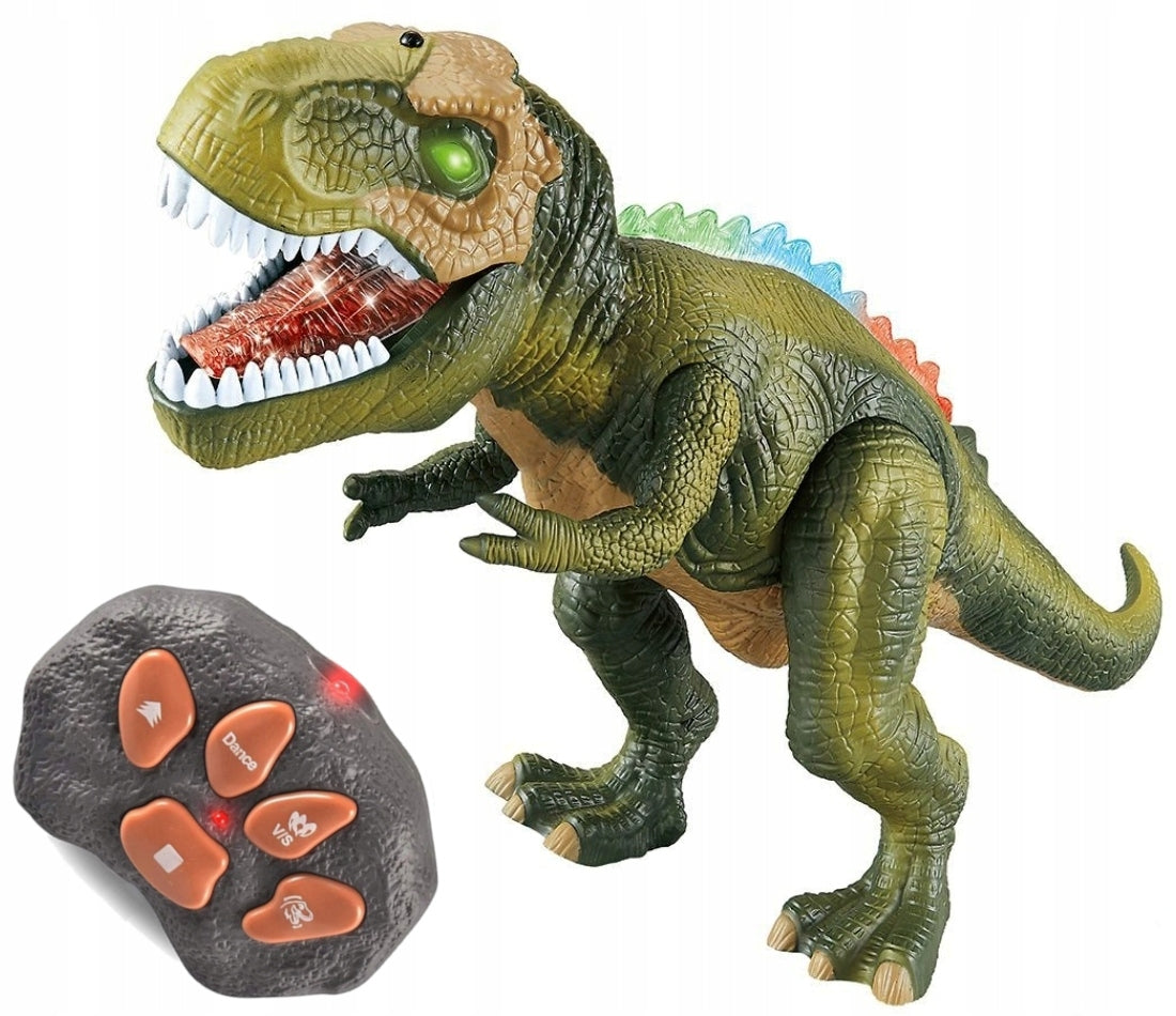 LARGE DINOSAUR CONTROLLED ROBOT TOYS GIFT FOR KIDS T-REX WALKS LED