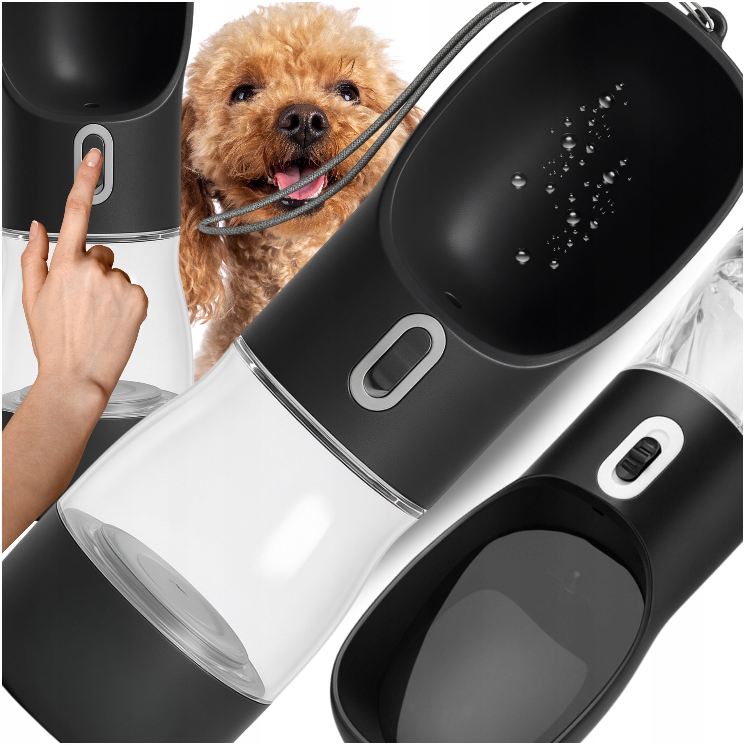 LARGE DOG TRAVEL BOTTLE PORTABLE WATER BOWL FOOD DRINKER WATER BOTTLE