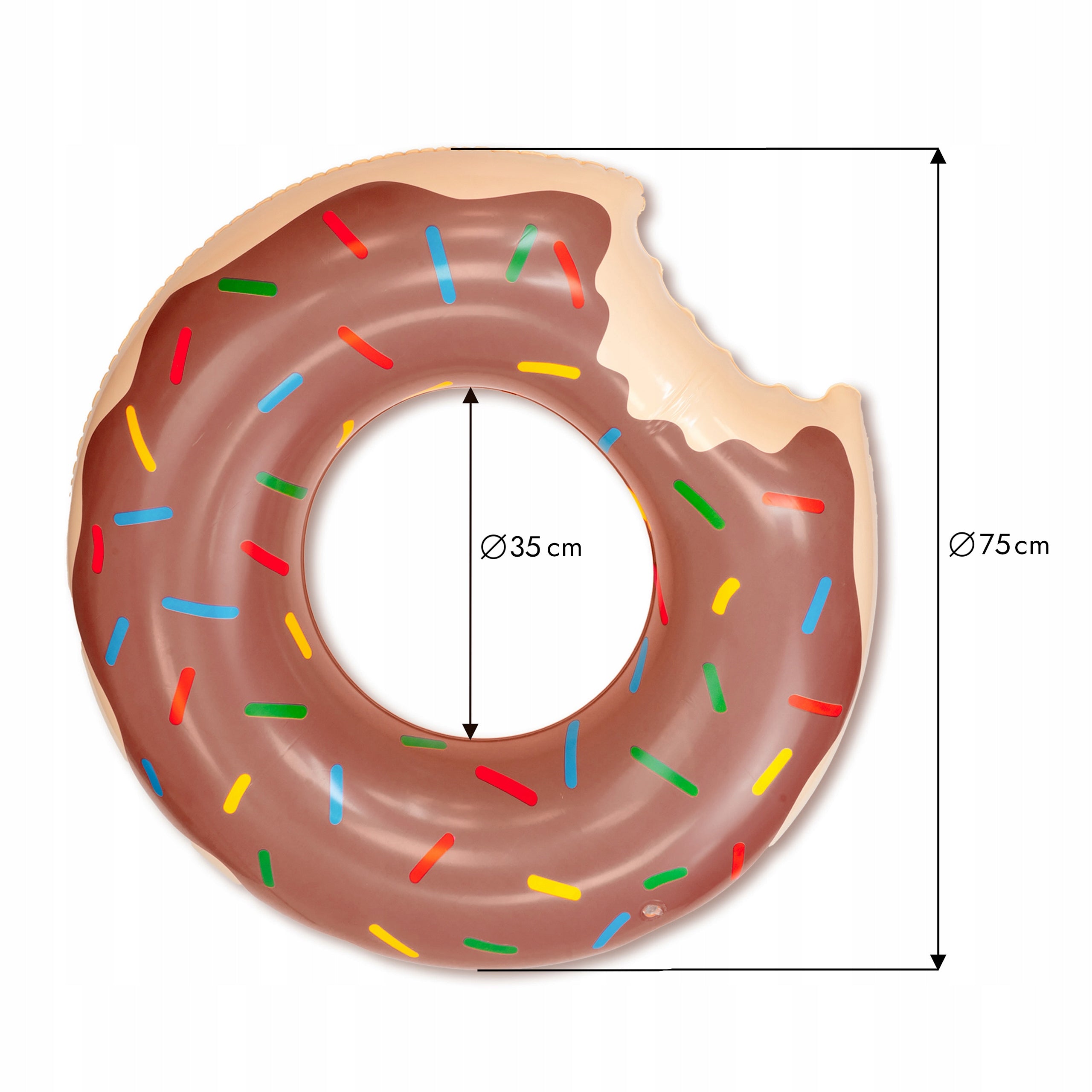 LARGE DONUT INFLATABLE SWIMMING WHEEL COLORFUL MATTRESS OVER THE RIVER WATER EAN (GTIN) 5903760477370
