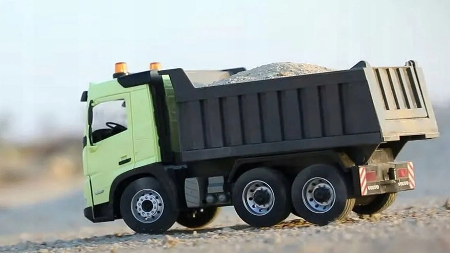 LARGE DUMP TRUCK REMOTE CONTROLLED TRUCK TIR VOLVO FMX AUTO RC FOR REMOTE CONTROL Manufacturer code WYWROTKA CIĘŻARÓWKA ZDALNIE STEROWANA