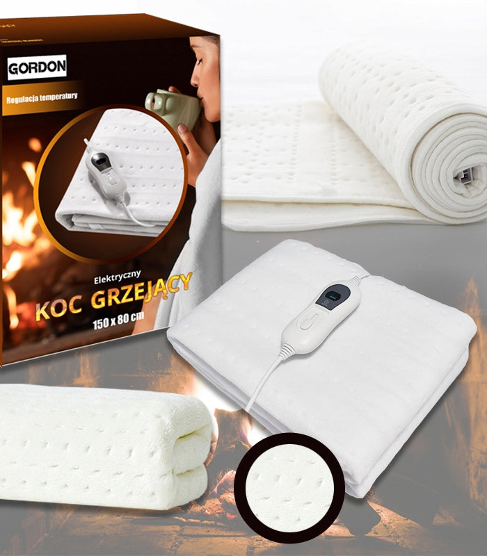 LARGE ELECTRIC BLANKET HEATING FLUFFY SOFT HEATING MAT 150 X 80 REMOTE CONTROL