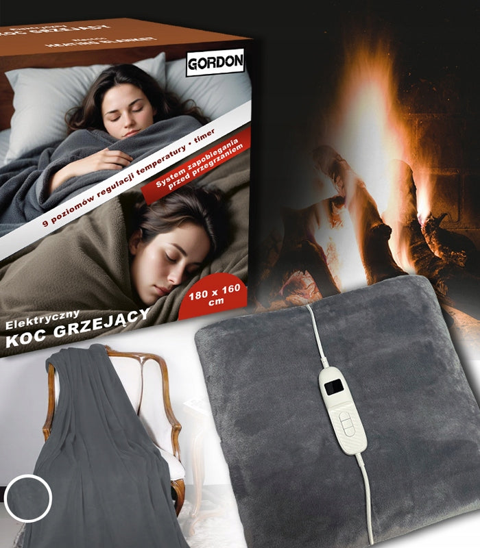 LARGE ELECTRIC BLANKET HEATING FLUFFY SOFT HEATING MAT 180 X 160