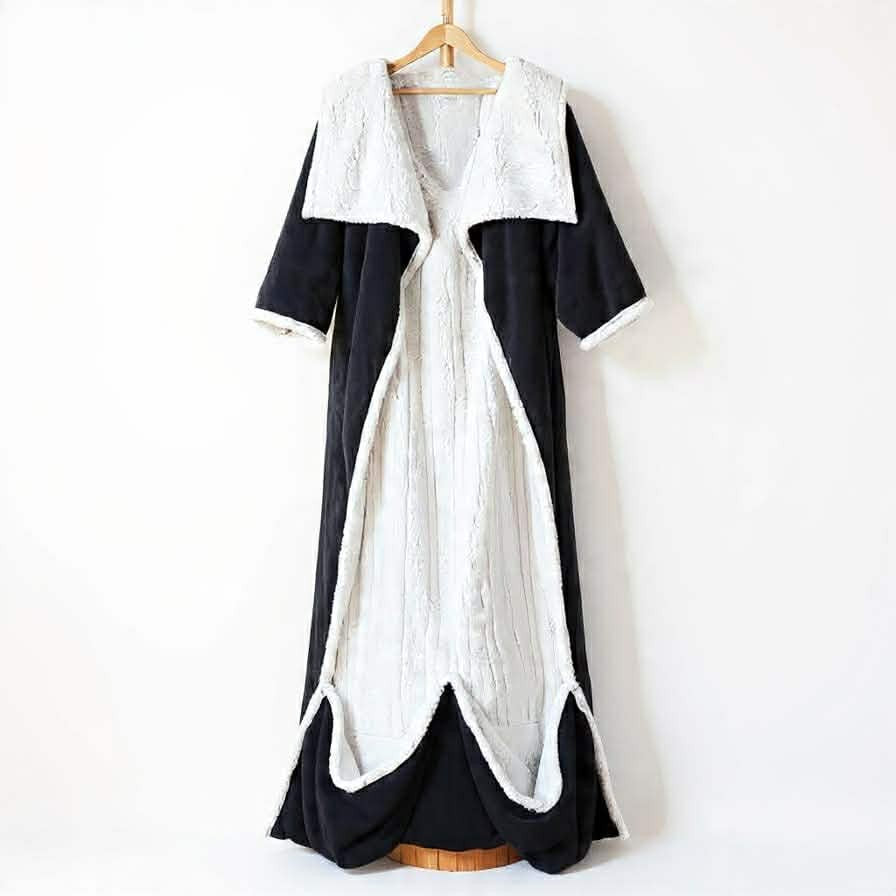 LARGE ELECTRIC BLANKET WITH SLEEVES PILOT BLANKET SWADDLE LEG GIFT Manufacturer code koc z otulaczem na nogi