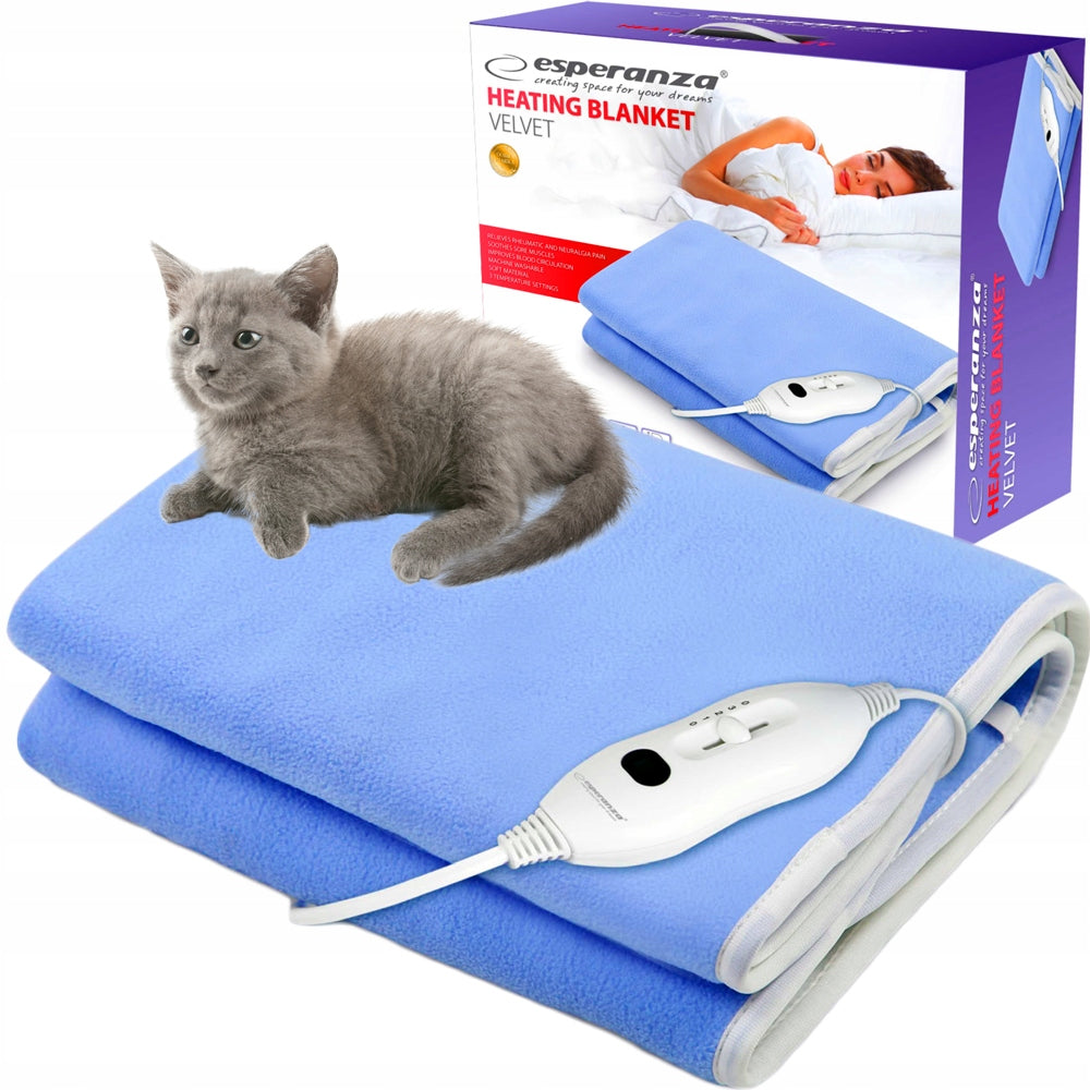 LARGE ELECTRIC HEATING BLANKET Soft Remote Control 80x130 HEATED HEATING MAT