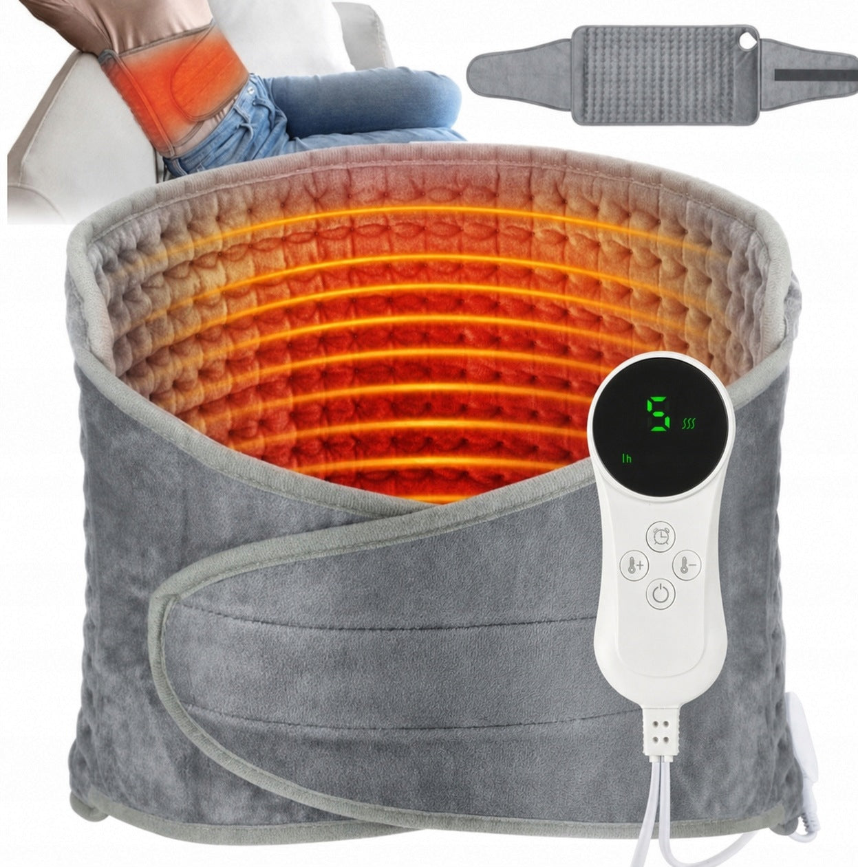 LARGE ELECTRIC HEATING MAT HEATED HOT WATER BOTTLE 75W 120x30CM