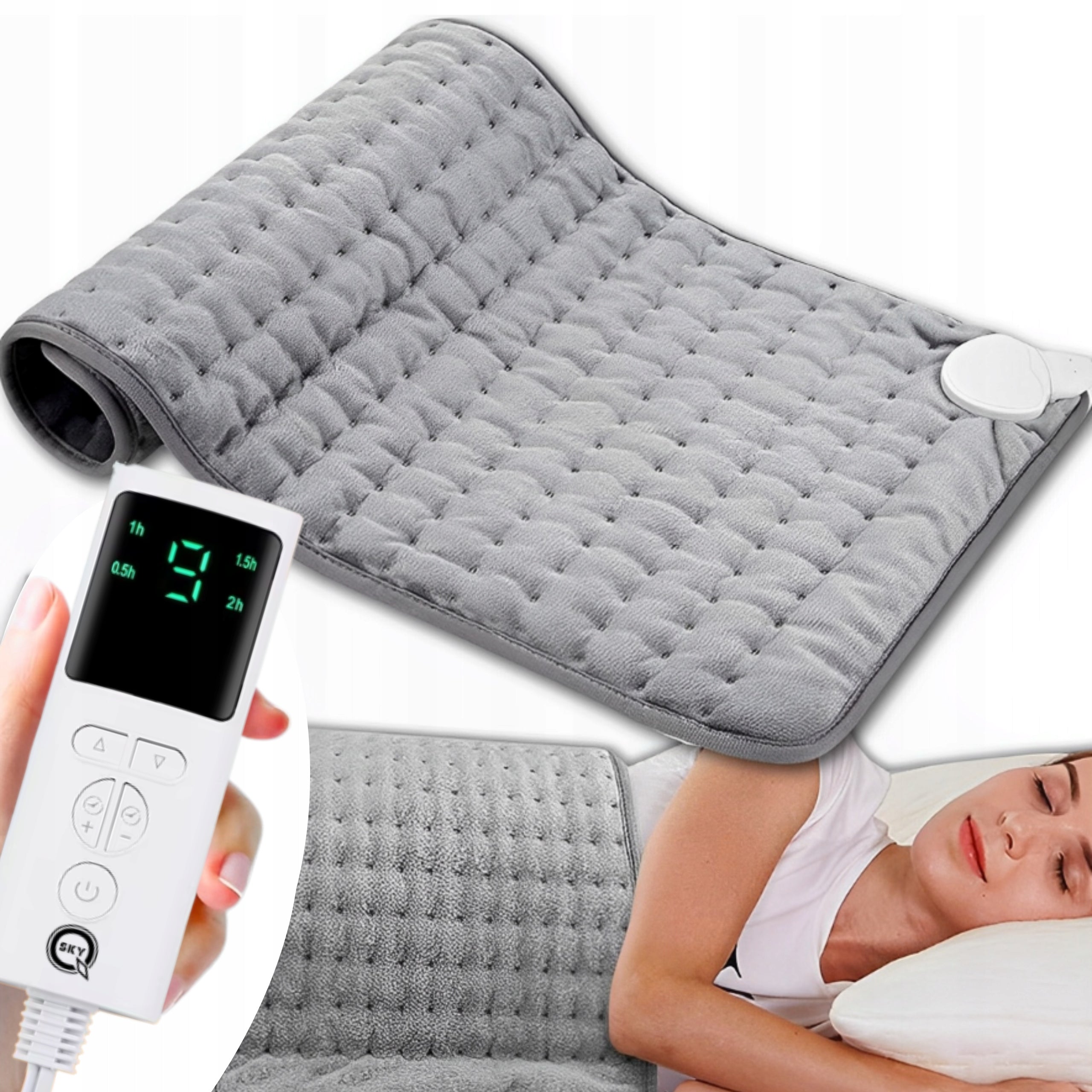 LARGE ELECTRIC HEATING MAT HEATED HOT WATER BOTTLE 75W 60x30CM