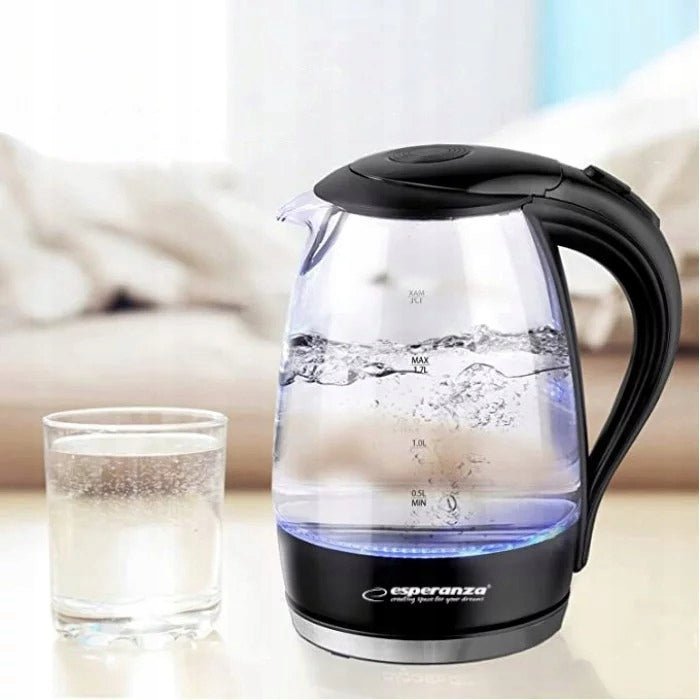 LARGE ELECTRIC KETTLE WIRELESS GLASS LED Brand G21