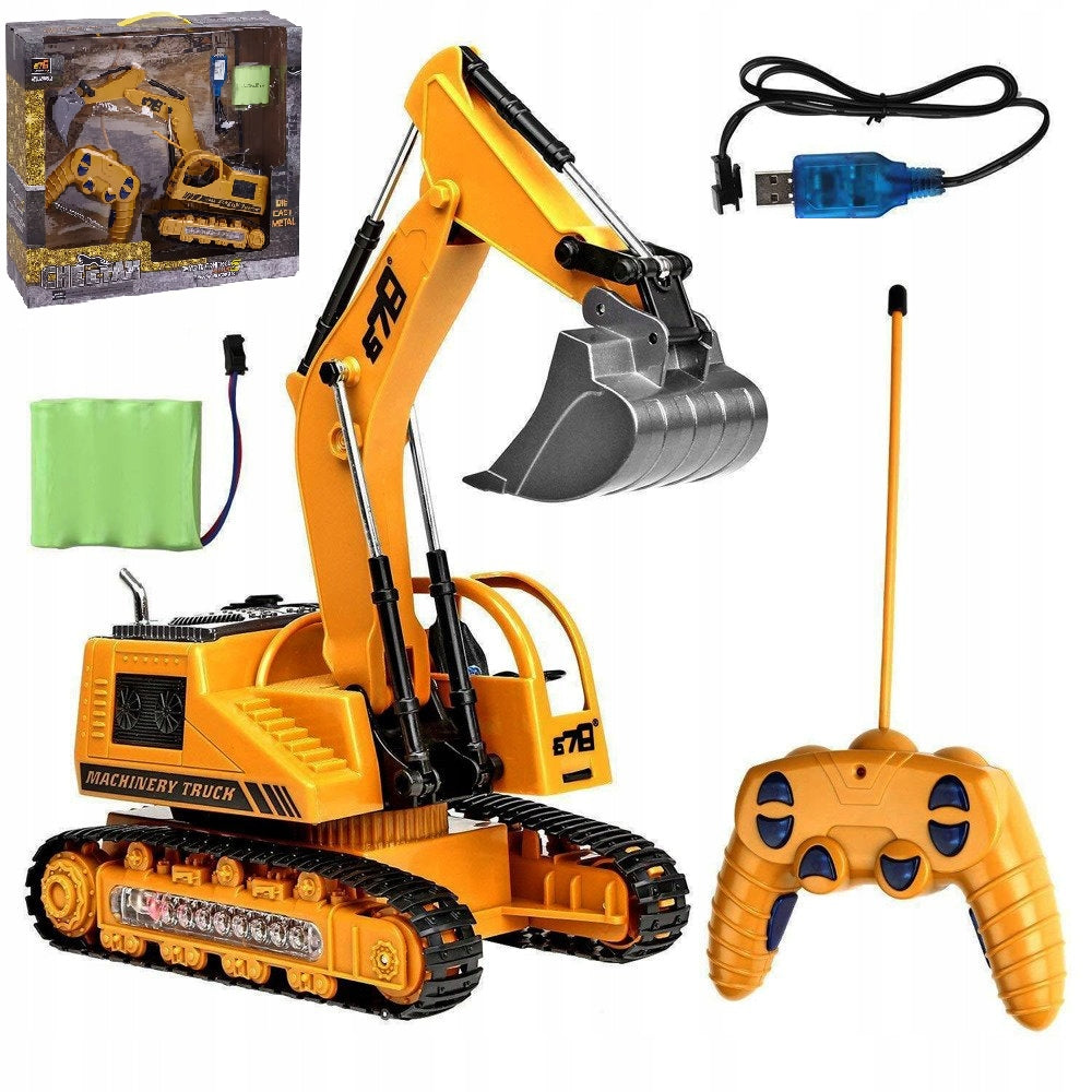 LARGE EXCAVATOR REMOTE CONTROLLED LED LIGHT REMOTE CONTROL MOVABLE ARM