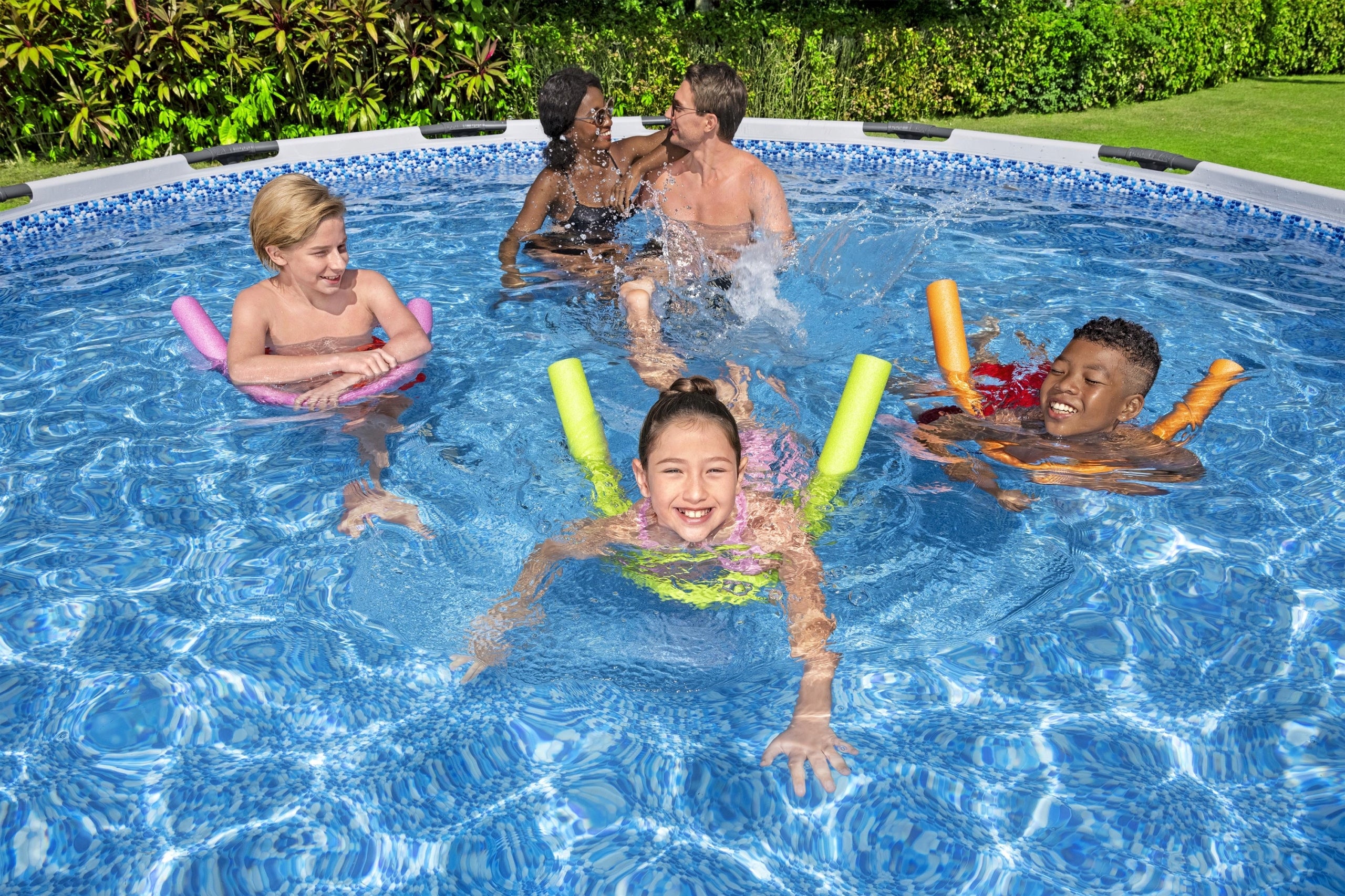 LARGE FAMILY RACK POOL 457x122 cm + PUMP - BESTWAY 56438 model 2026 Brand Bestway