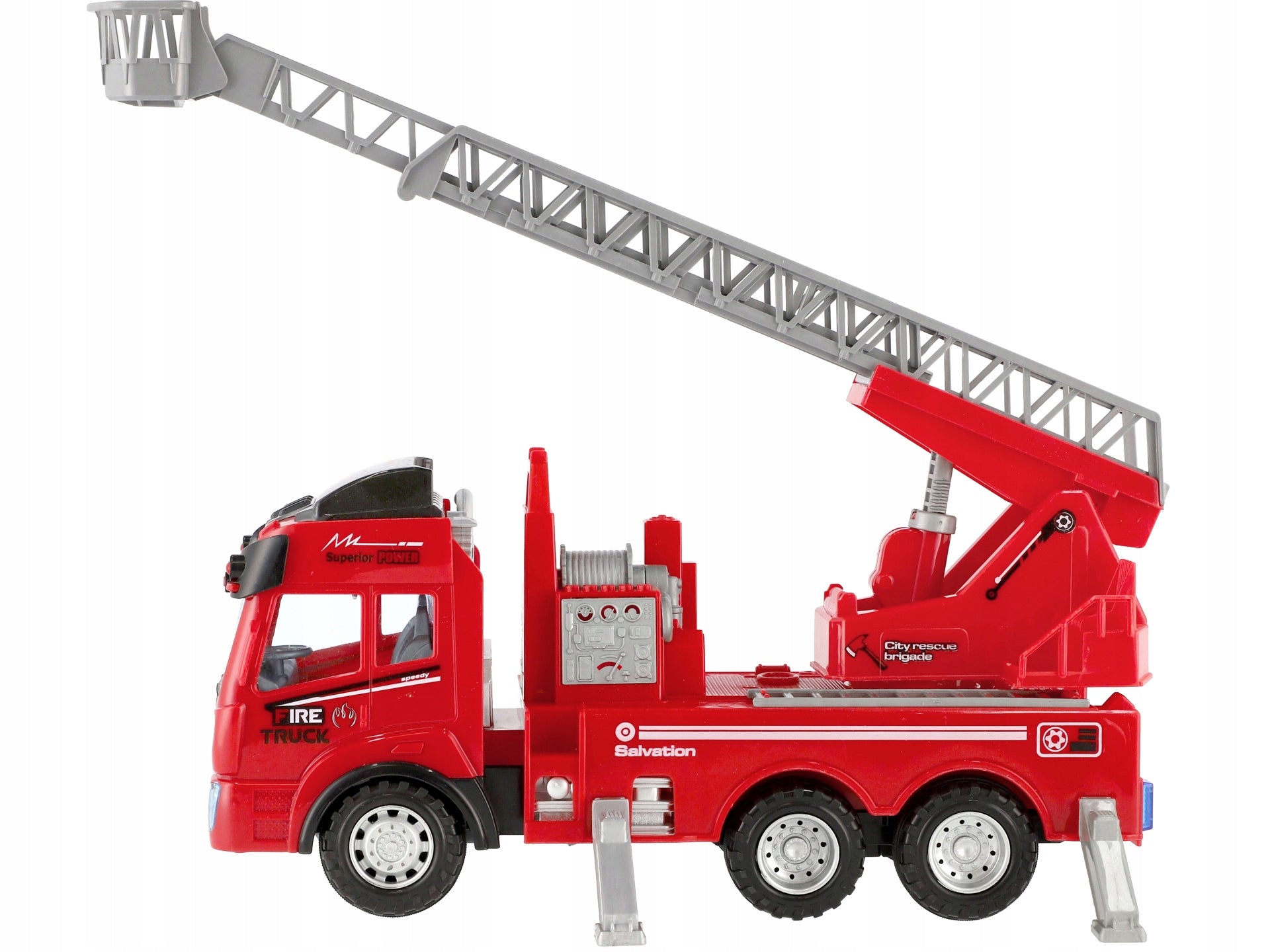 LARGE FIRE BRIGADE FIRE TRUCK Remote Controlled AUTO for pilot radio R/C Certificates and opinions CE