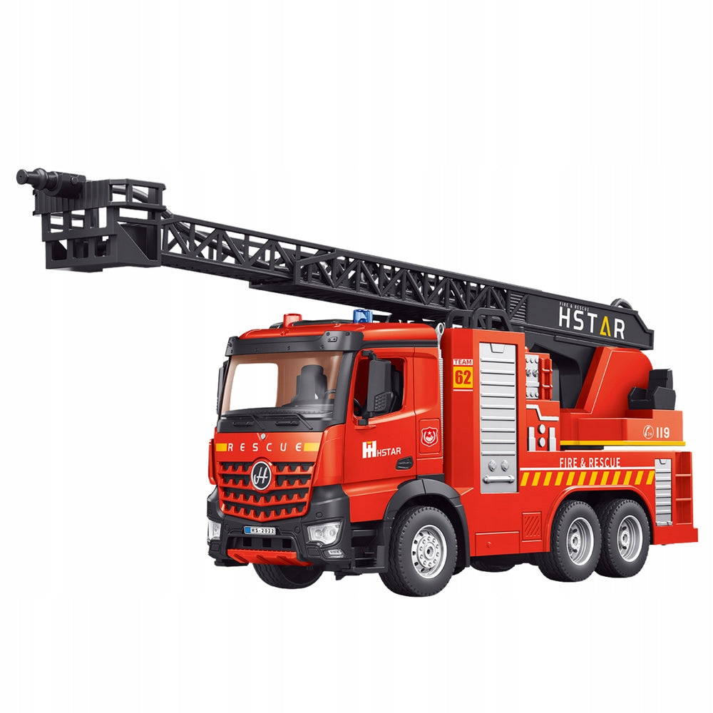 LARGE FIRE BRIGADE REMOTE CONTROLLED CAR rc FIRE TRUCK PILOT 50 cm WATER Packaging status original