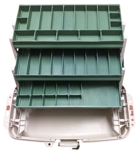 LARGE FISHING BOX Jaxon WITH THREE DRAWERS