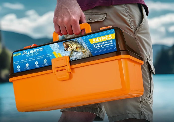 LARGE FISHING BOX SET OF 547 ACCESSORIES FOR PELLET ANGLER Model Zaxer