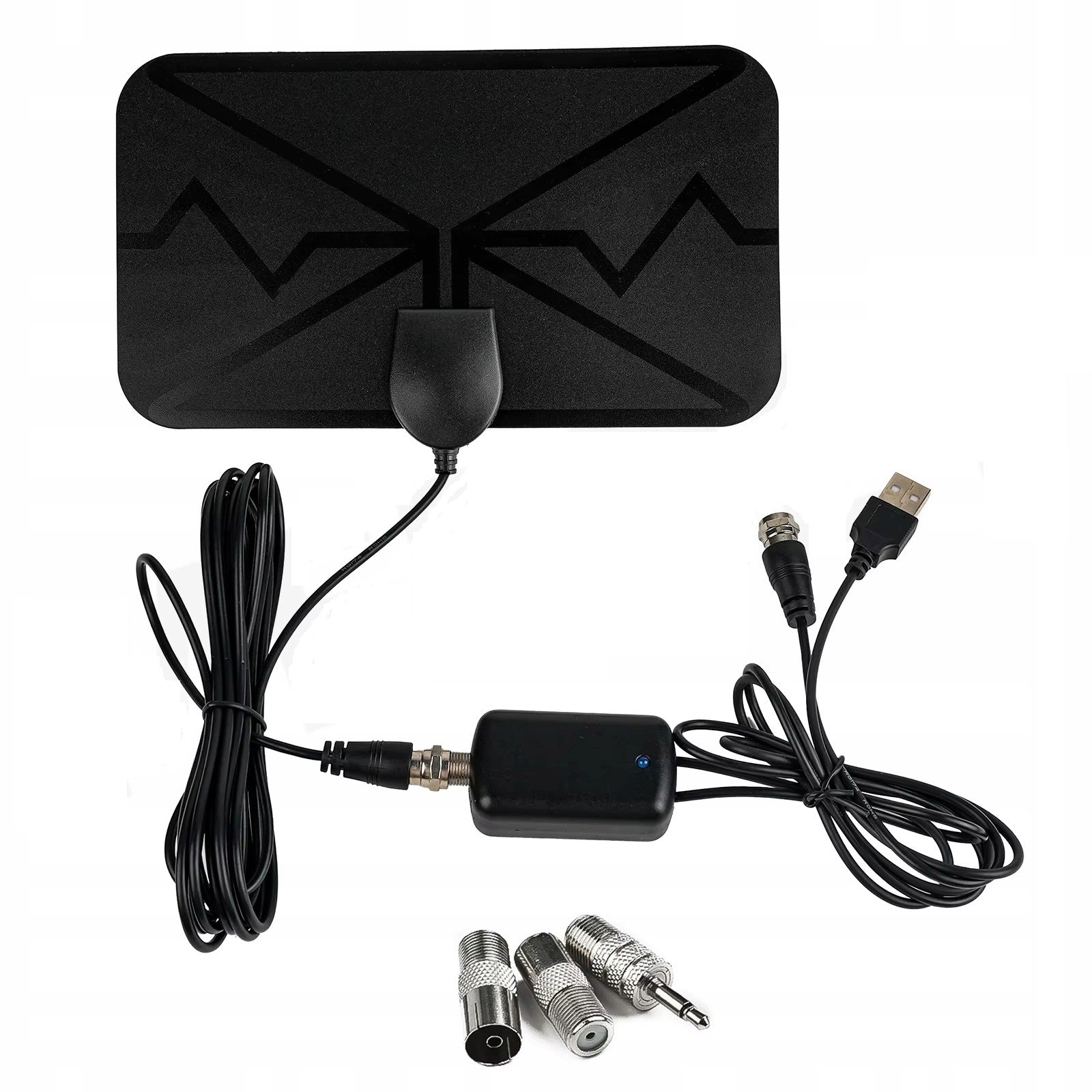 LARGE FM RADIO ANTENNA + AMPLIFIER + 4 DIFFERENT ADAPTERS FOR CINEMA TOWER RADIO