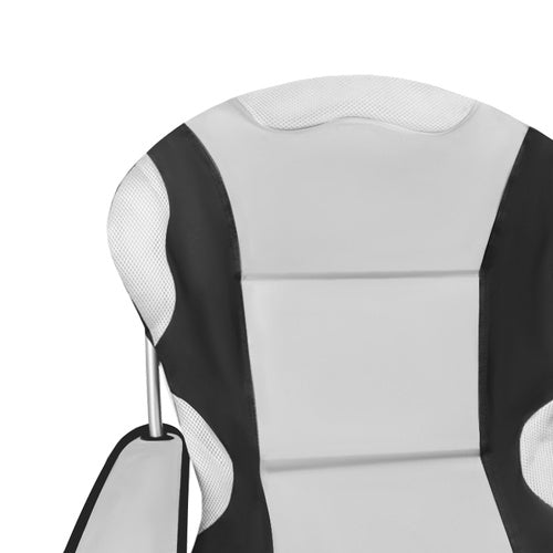 LARGE FOLDING FISHING HIKING CHAIR IDEAL FOR FISHING CAMPING GREY Color silver