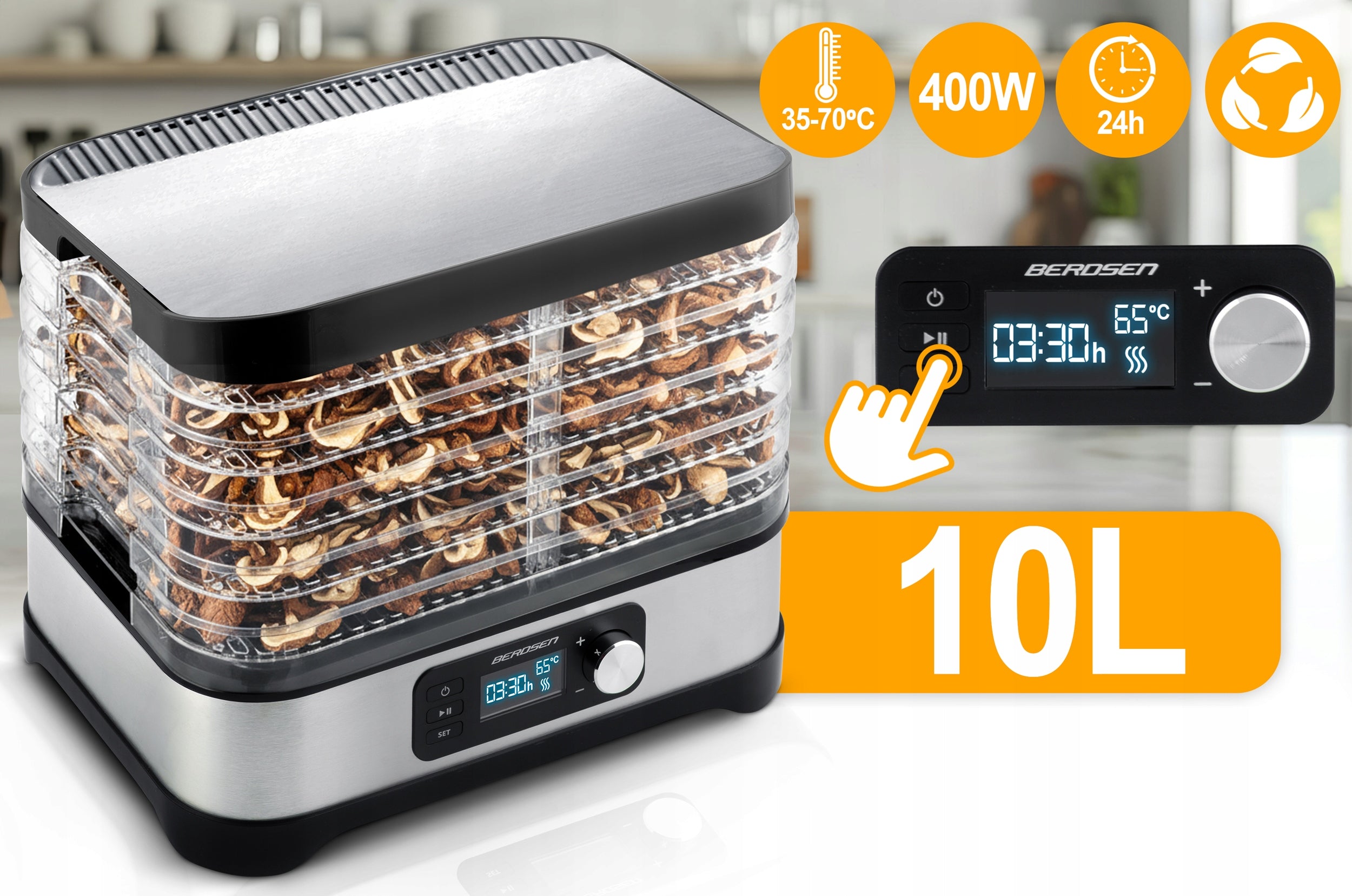 LARGE Food Mushroom Dryer for Fruits and Vegetables 5 Levels + THERMOCOUPLE Manufacturer code 369000