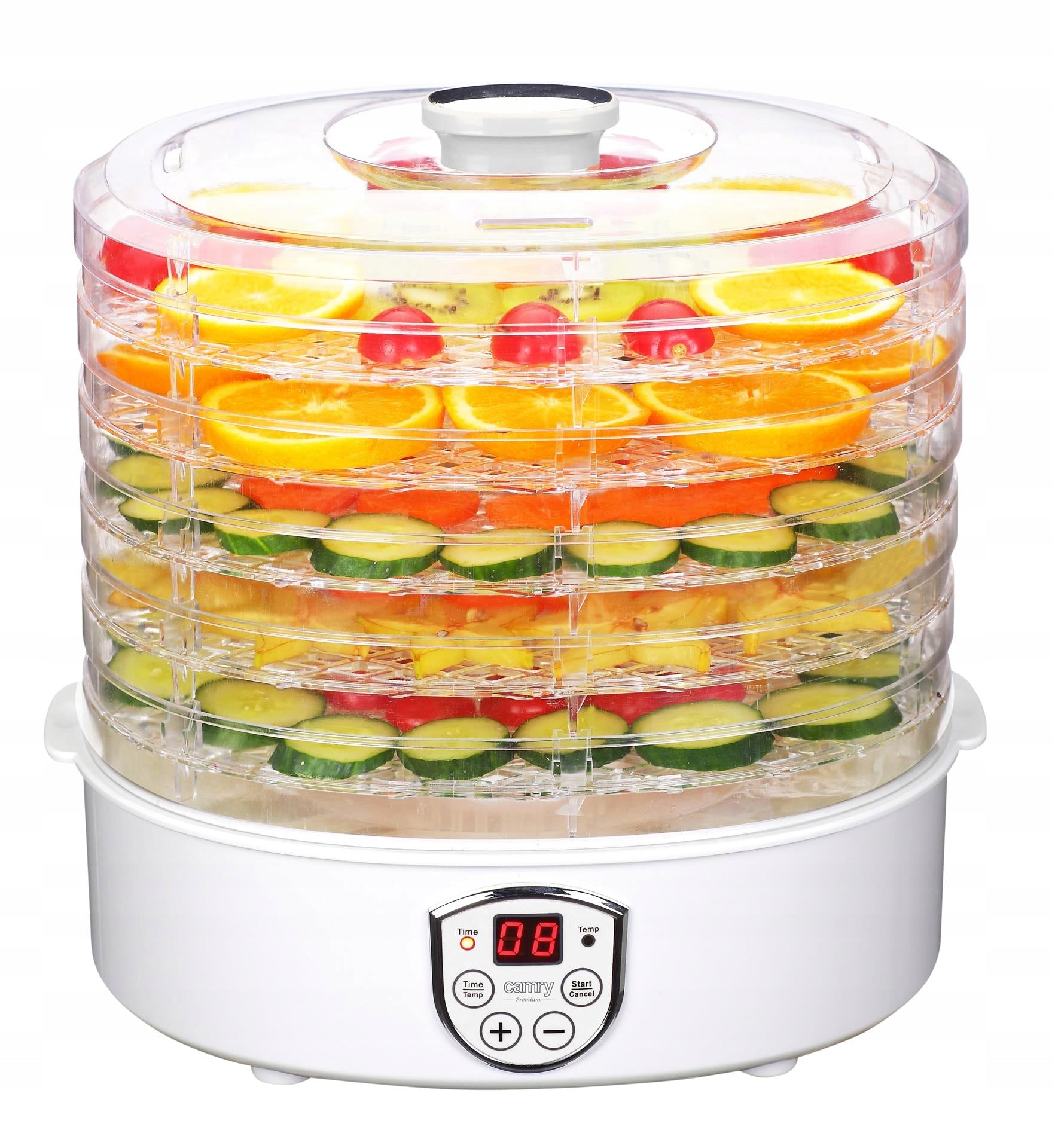 LARGE Fruit Mushroom Dryer Vegetable Thermocouple 550W 5 Trays High Trays Packaging status original