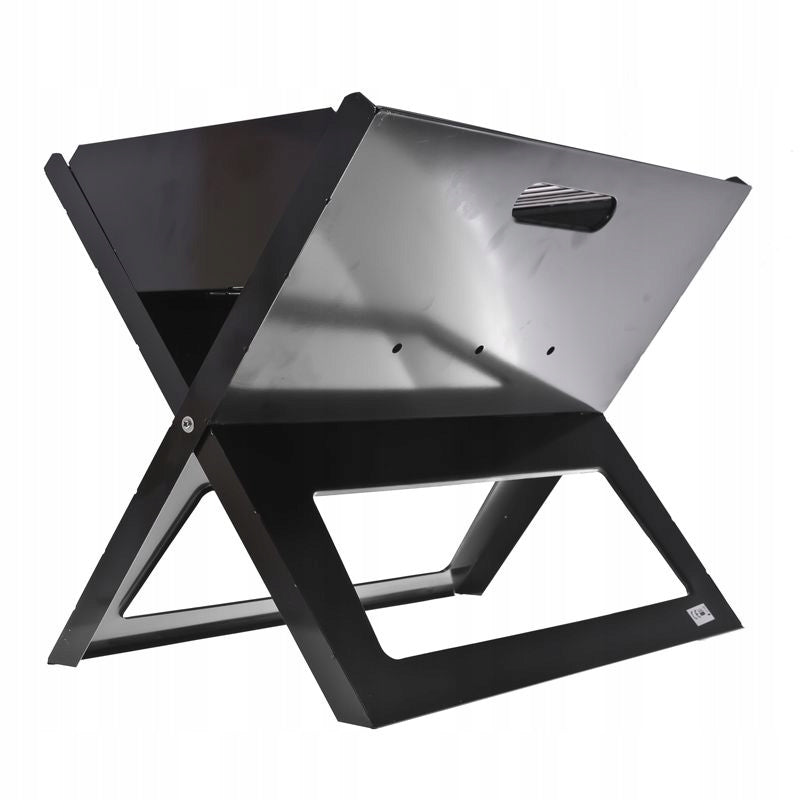 LARGE GARDEN GRILL PORTABLE FOLDING HIKING BBQ FOR CAMPING SUITCASE Grill width 28 cm