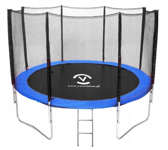 LARGE GARDEN TRAMPOLINE STRONG HARDENED STEEL 180KG SOLID