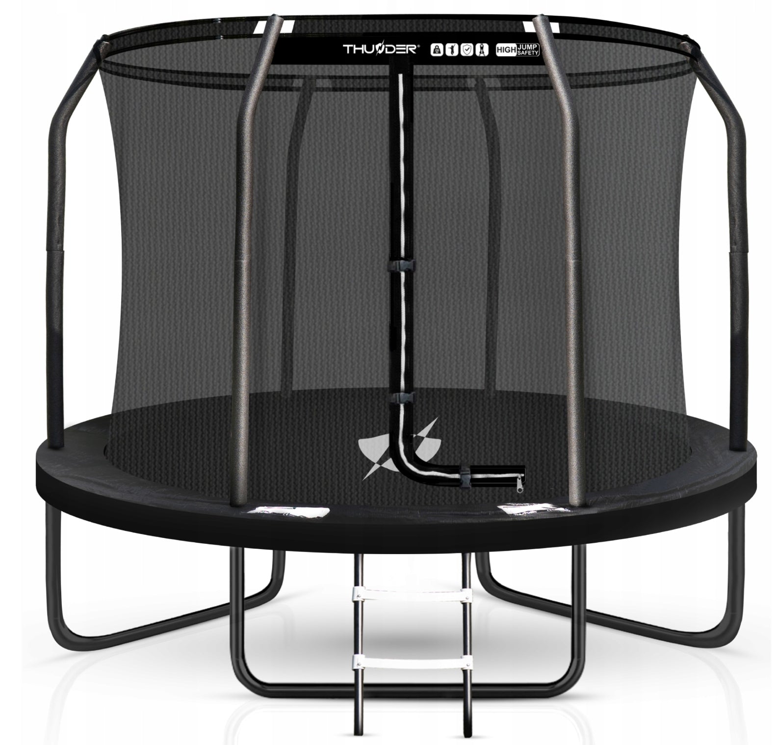 LARGE GARDEN TRAMPOLINE WITH NET FOR CHILDREN ADULTS THUNDER 183 CM 6FT
