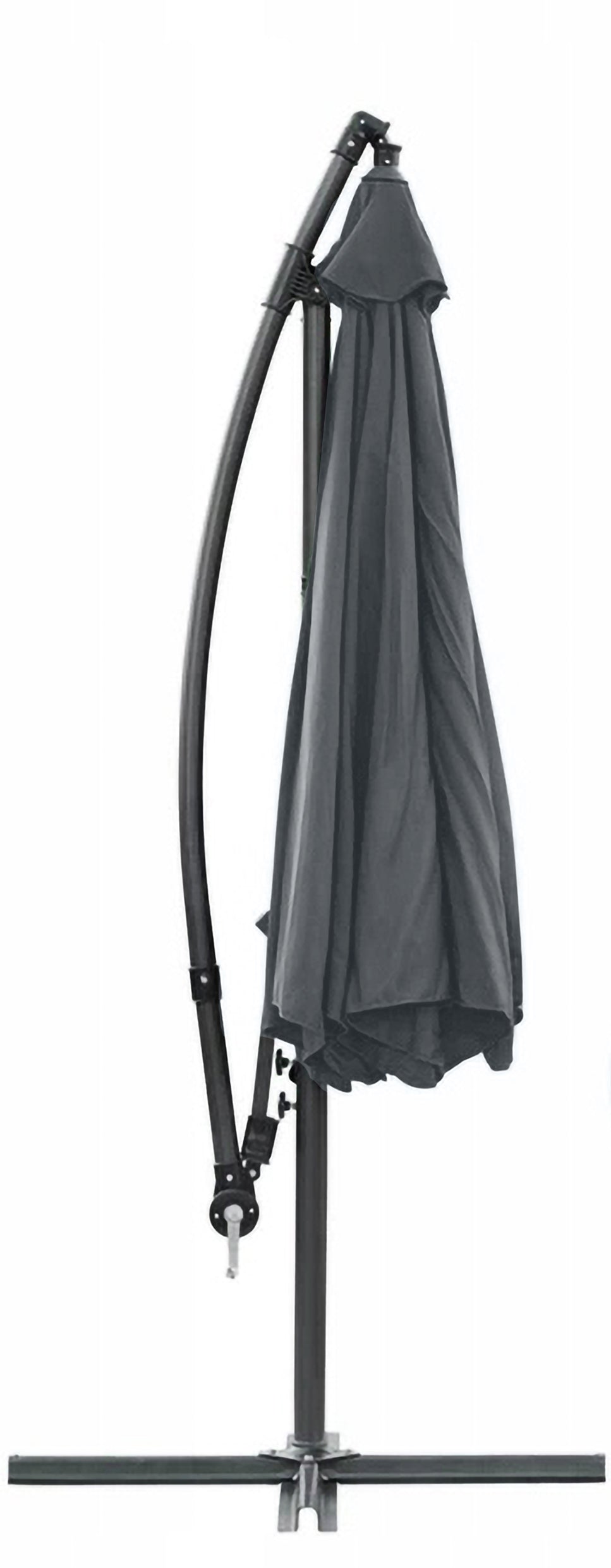 LARGE GARDEN UMBRELLA ADJUSTABLE COVER 350CM DALLAS C. GREY Manufacturer Kontrast