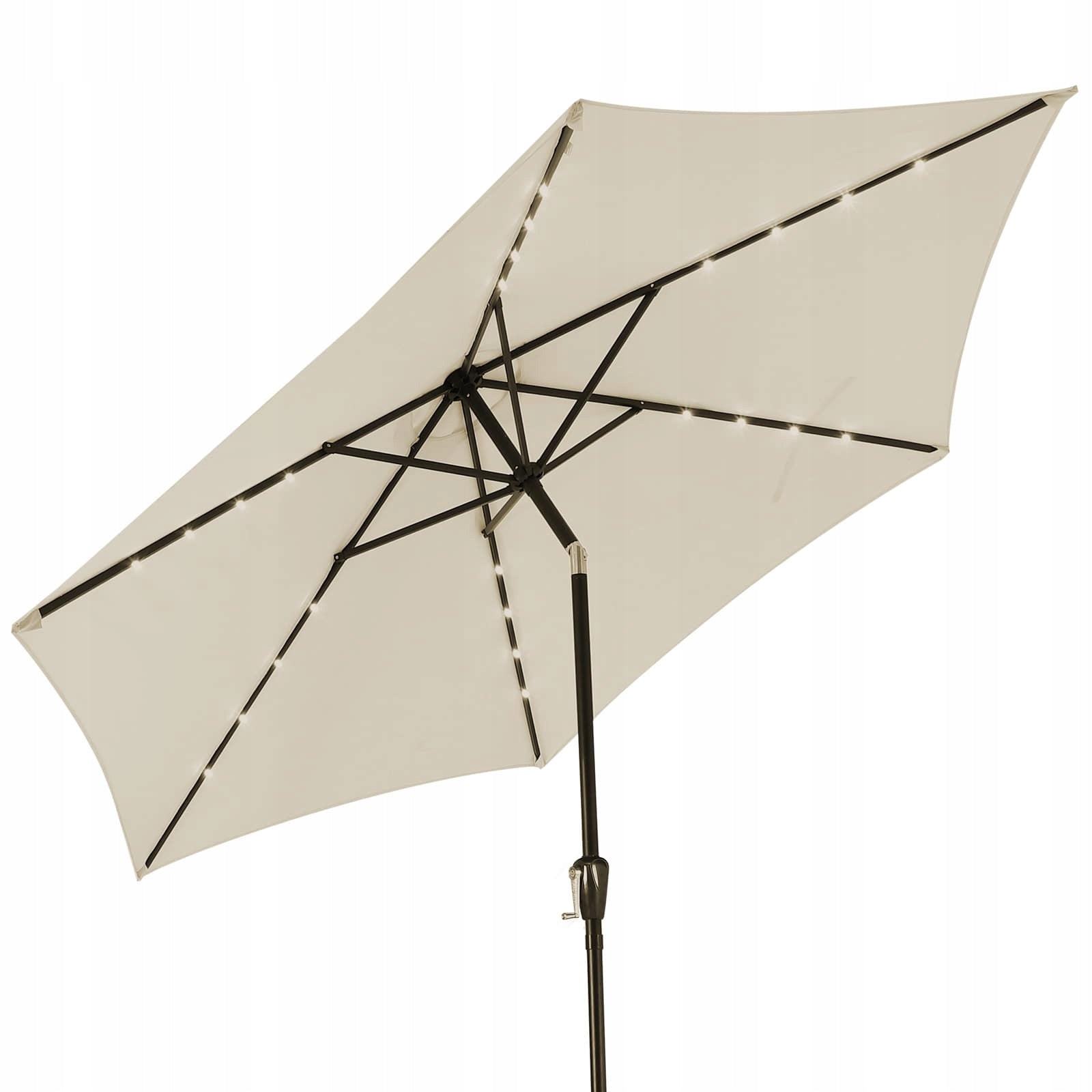 LARGE GARDEN UMBRELLA WITH A DIAMETER OF 270CM WITH LED CRANK Diameter/width 270 cm