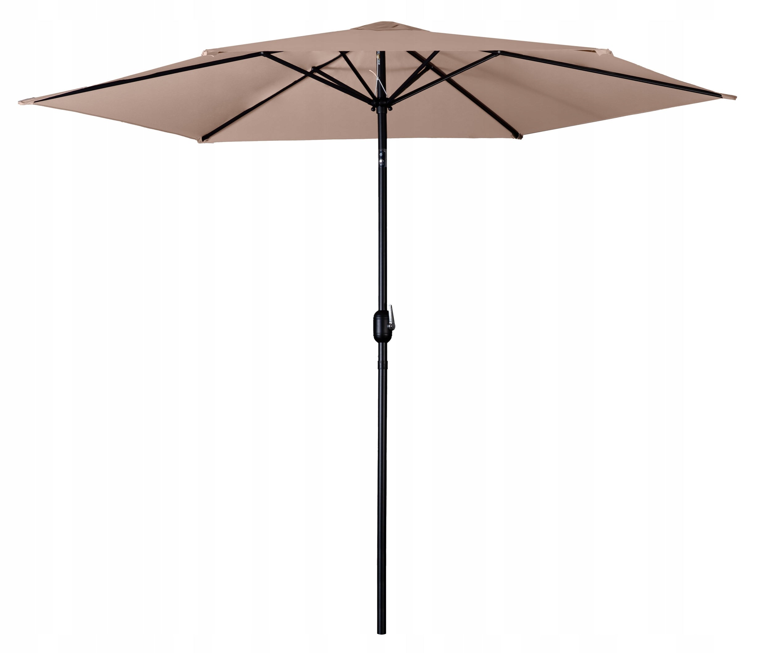 LARGE Garden Umbrella 300cm Balcony Adjustable Folding + Cover Color beige